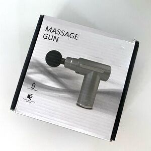 Massage Gun Personal Deep Tissue Massager 4 Heads & Charging Wire in Box